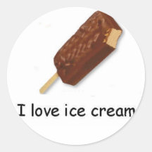 I love ice cream Bar Sticker