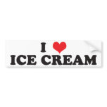 I Love Ice Cream! Bumper Sticker bumper stickers