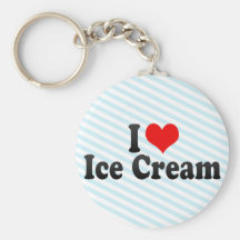 I Love Ice Cream Keychain