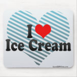 I Love Ice Cream Mouse Pads