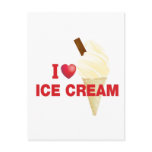 i love ice cream postcards