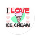 I Love Ice Cream stickers