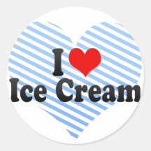 I Love Ice Cream Sticker