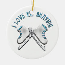 I Love Ice Skating Ornaments