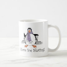 I Love Ice Skating Penguin Tees and Gifts Mugs