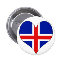 I Love Iceland Pins