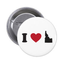 I Love Idaho Pins
