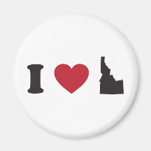 I Love Idaho Refrigerator Magnets