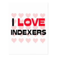 I LOVE INDEXERS POST CARDS