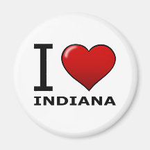 I LOVE INDIANA MAGNET