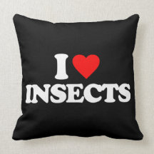 I LOVE INSECTS PILLOW