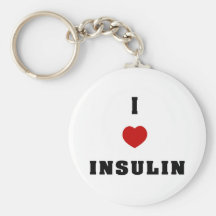 I Love Insulin Key Chain