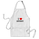 I Love Intent aprons