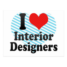 I Love Interior Designers Post Cards