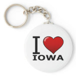 I LOVE IOWA KEY CHAINS