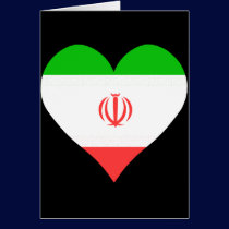 I Love Iran Heart cards