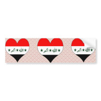 I Love Iraq Bumper Sticker