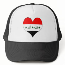 I Love Iraq Mesh Hat