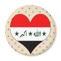 I Love Iraq Refrigerator Magnets