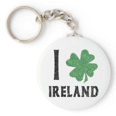 I Love Ireland Key Chains by greenbeerday