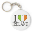I Love Ireland keychains