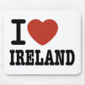 I LOVE IRELAND mousepads