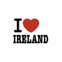 I LOVE IRELAND t-shirts