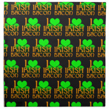 I Love Irish Bacon Dark Napkin