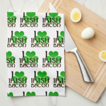 I Love Irish Bacon Kitchen Towel