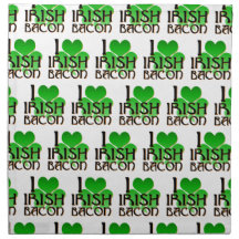I Love Irish Bacon Napkin