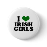 I Love Irish Girls Pinback Button