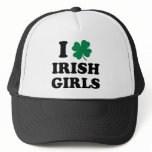 I Love Irish Girls hats