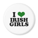 I Love Irish Girls magnets