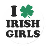 I Love Irish Girls stickers