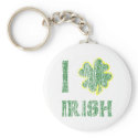 I Love Irish keychains