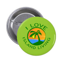 I Love Island Living Products Buttons