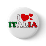 I Love Italia Button