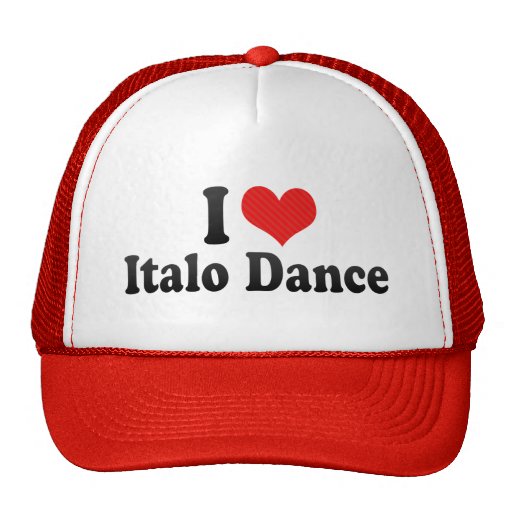 I Love Italo Dance Trucker Hat