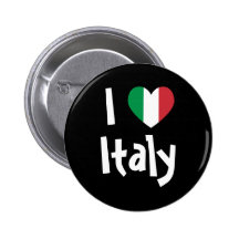 I Love Italy Button