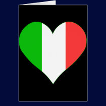 I Love Italy Heart cards