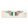 I Love Italy -wings Bumper Sticker