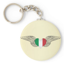 I Love Italy -wings Key Chain