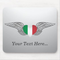 I Love Italy -wings Mousepads