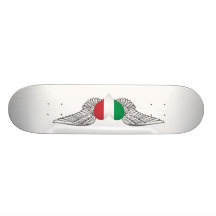 I Love Italy -wings Skate Board