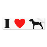I Love Jack Russell Terriers Bumper Sticker bumper stickers