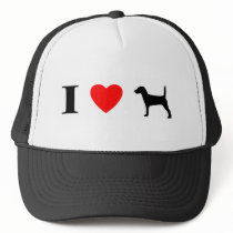 I Love Jack Russell Terriers Hat