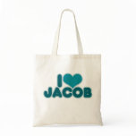 I Love Jacob Canvas Bags