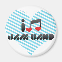 I Love Jam Band Magnets