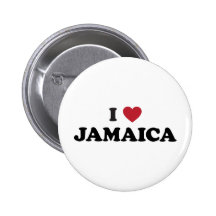 I Love Jamaica Buttons