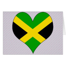 I Love Jamaica Greeting Cards